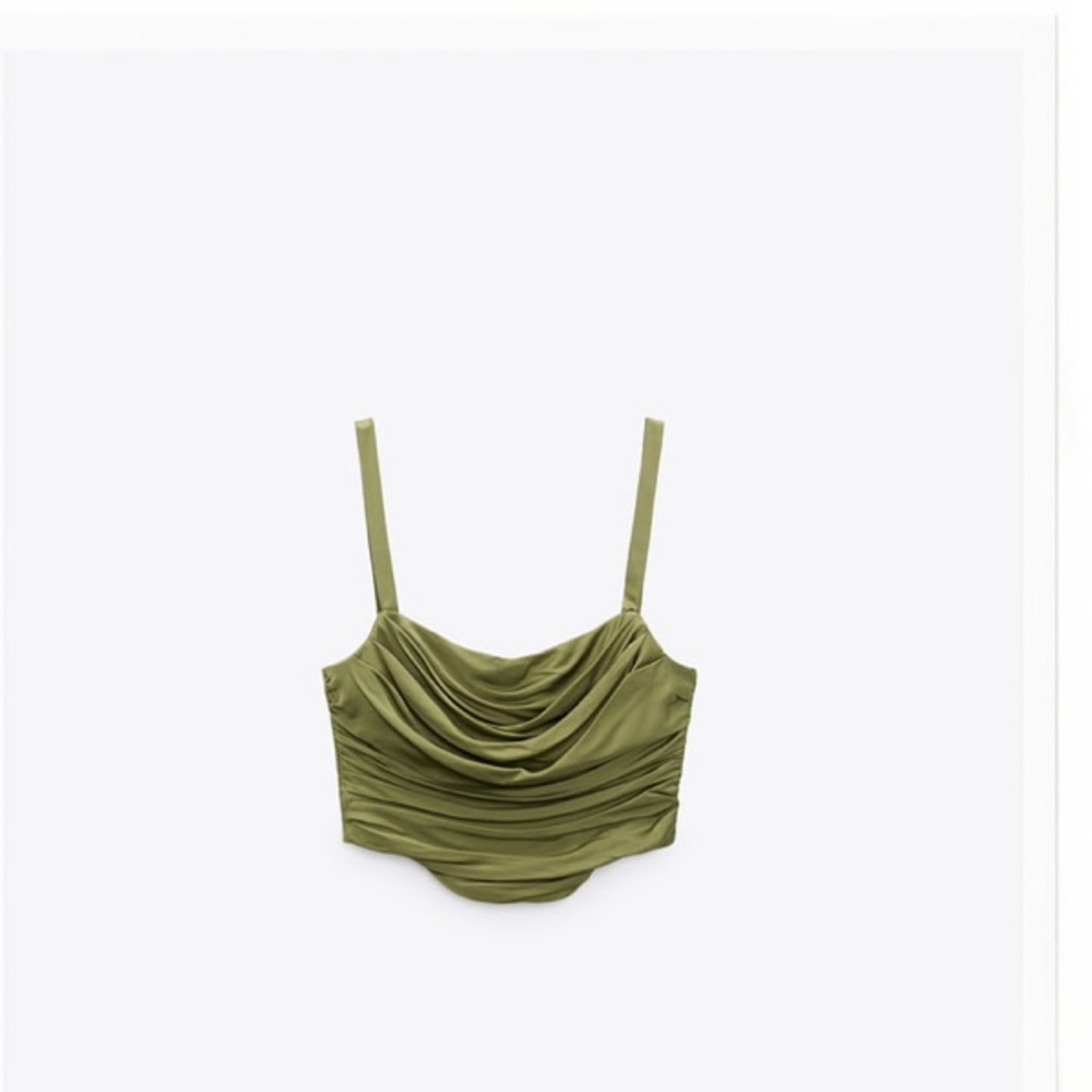 Zara olive corset
